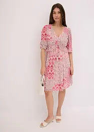 Mesh-tunikakjole med print, bonprix