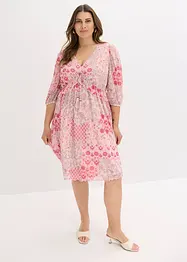 Mesh-tunikakjole med print, bonprix