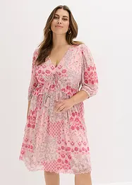 Mesh-tunikakjole med print, bonprix