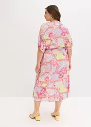 Jerseykjole med blonde av myk viskosemiks, bonprix