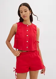 Twill-vest av elastisk miks av økologisk bomull, bonprix