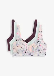 BH uten spiler med myk, økologisk bomull (3-pack), bonprix