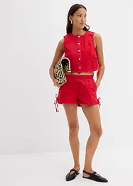 Pull on-shorts i elastisk bomullsmiks, bonprix