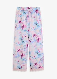 Lang pyjamasbukse i glinsende sateng, bonprix