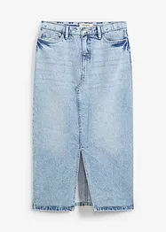 Midiskjørt i denim, bonprix