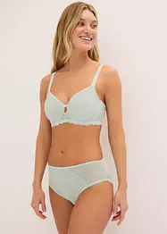Truse med høy midje og forseggjorte blonder, bonprix