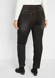Varmende, Straight-jeans Mid Waist med komfortlinning, bonprix