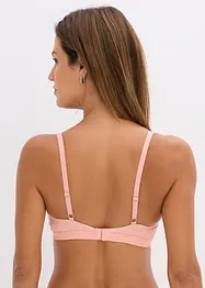 Vattert bralette uten bøyle med økologisk bomull (2-pack), bonprix