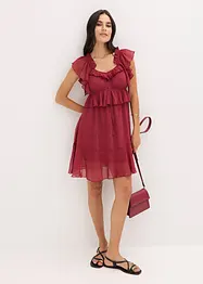 Chiffonkjole i A-modell, bonprix