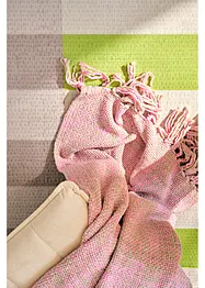 Forseggjort kosepledd med frynser, bonprix