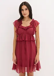 Chiffonkjole i A-modell, bonprix