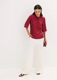 Bluse i glinsende sateng, bonprix