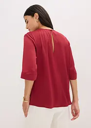 Bluse i glinsende sateng, bonprix