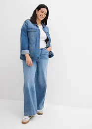 Wide Leg-jeans Mid Waist, Low Stretch Full Length, bonprix