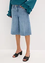 Jeansbermuda Mid Waist, Low Stretch, bonprix