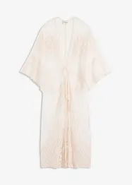 Transparent strandkimono med blonder, bonprix