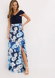 Carmen-kjole med drapering og belte, bonprix