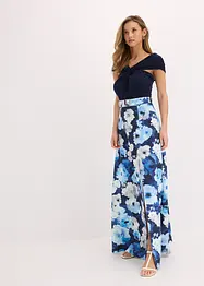 Carmen-kjole med drapering og belte, bonprix