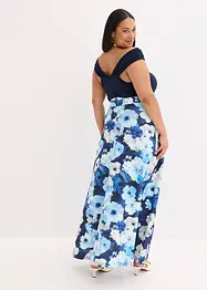Carmen-kjole med drapering og belte, bonprix