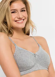 Amme-BH uten spiler med økologisk bomull (3-pack), bonprix