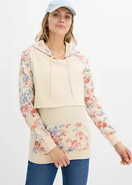 Myk 2-i-1-mamma-/ammesweatshirt med hette, bonprix