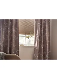 Mørkleggingsgardin med bladmønster (1-pack), bonprix