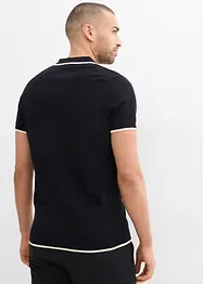Poloskjorte med kontrastfargede detaljer, bonprix