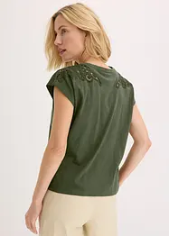 Topp med heklede blonder, bonprix