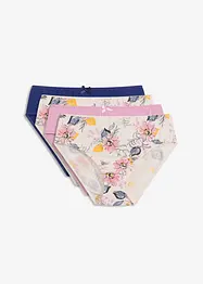 Høy truse med økologisk bomull (4-pack), bonprix