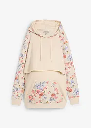 Myk 2-i-1-mamma-/ammesweatshirt med hette, bonprix