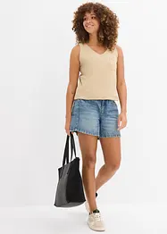 Singlet i 100% økologisk bomull (2-pack), bonprix