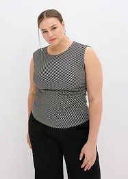 Topp med drapering, bonprix