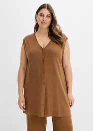 Lang finstrikket vest, bonprix