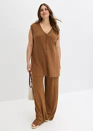Lang finstrikket vest, bonprix