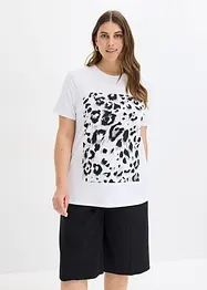T-skjorte med leopardtrykk, bonprix