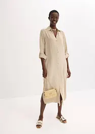 Skjortekjole med blonder i formstabilt materiale, bonprix