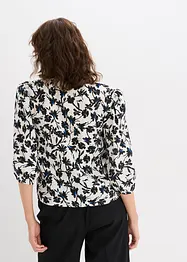 Kortermet bluse i strukturmateriale, bonprix