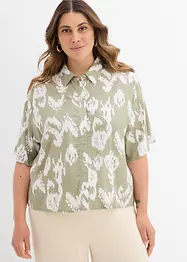Viskosebluse med folklore trykk, bonprix