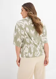 Viskosebluse med folklore trykk, bonprix