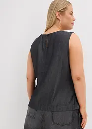 Denimbluse i økologisk bomull, bonprix
