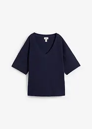 Topp i strukturmateriale av 100% bomull, bonprix