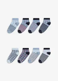 Sneakerssokker med økologisk bomull (8-pack), bonprix