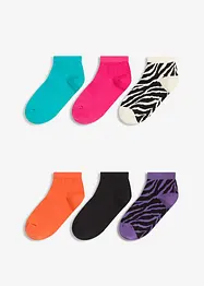 Sneakerssokker med økologisk bomull (6-pack), bonprix