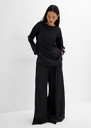 Oversized crinkle blusetunika i strukturert viskosemiks, bonprix
