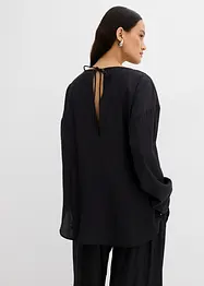 Oversized crinkle blusetunika i strukturert viskosemiks, bonprix