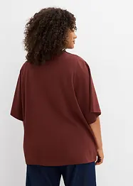 Oversized topp med vide ermer, av 100% bomull, bonprix