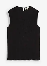 Crinkle topp i strukturmateriale, bonprix