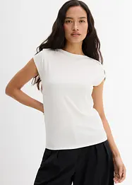 Ribbet topp i myk modalmiks, bonprix