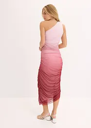 One shoulder-kjole med meshinnfelling, bonprix