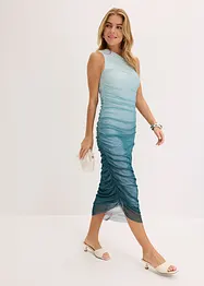 One shoulder-kjole med meshinnfelling, bonprix